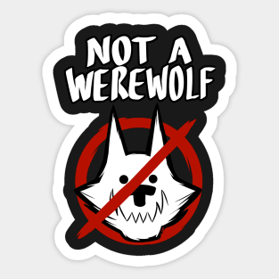 ATW - Not A Werewolf Sticker